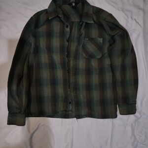 Volcom Men's Multi-Color Plaid Shirt Jacket